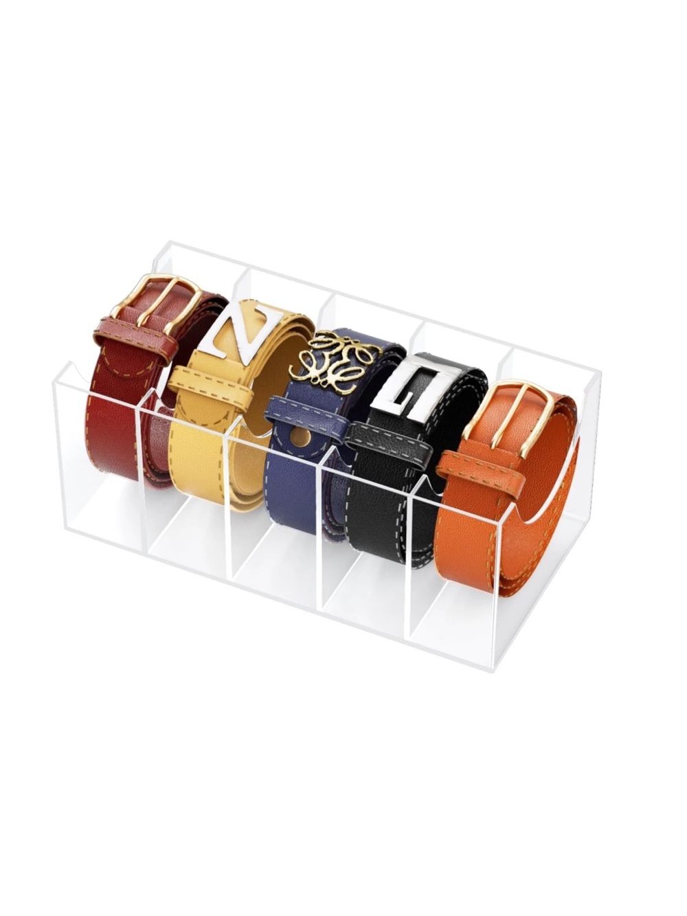 Belt Organizer 5 Compartments Storage Holder